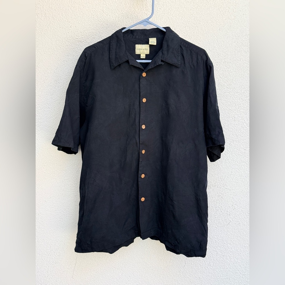 Joseph & Feiss Black Button Down Shirt